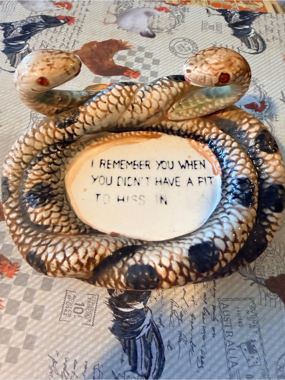 MCM snake ashtray